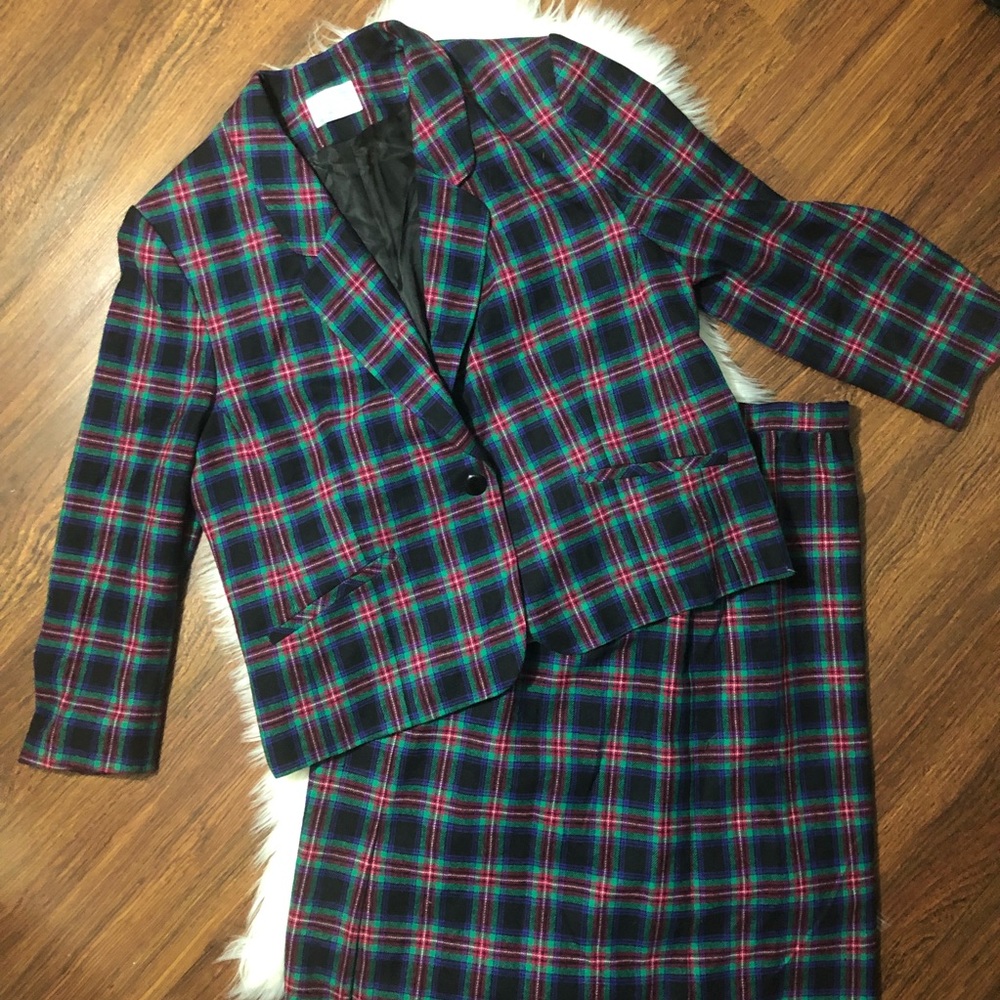 Pendleton vintage beautiful plaid suit size 20